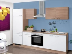 Küchen Geräteumbauschrank LUCCA 200 cm weiß