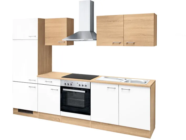 Küchen Geräteumbauschrank LUCCA 200 cm weiß