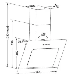 Küchenzeile MARY Touch Schwarz/ Endgrain Oek 270 cm