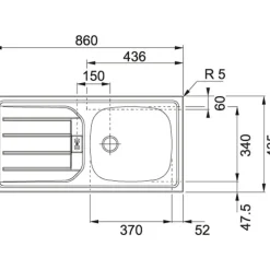 Küchenzeile ODENSE Anthrazit/ Wotan Eiche Dekor 270 cm