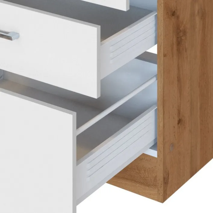 Küchenzeile ODENSE Anthrazit/ Wotan Eiche Dekor 270 cm