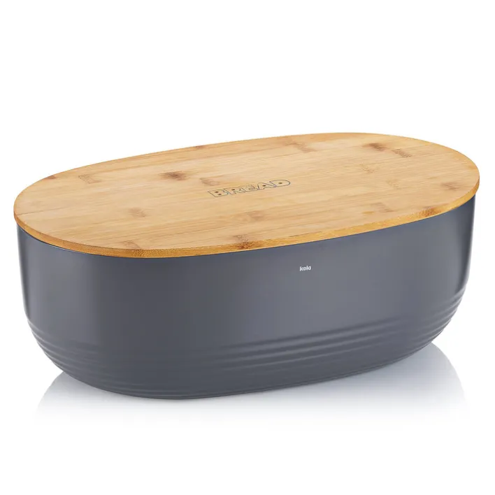 kela Brotkasten NAMUR 23 x 37,5 cm Kunststoff dunkelgrau