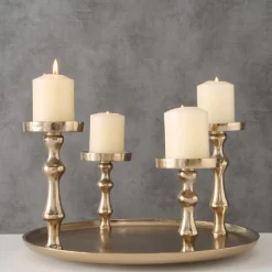 Kerzenleuchter FURO goldfarbig