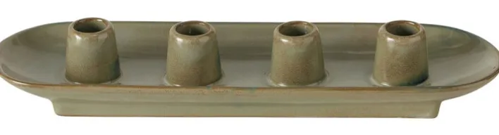 Kerzenständer PERUYA 34 cm grün