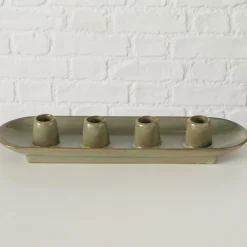 Kerzenständer PERUYA 34 cm grün