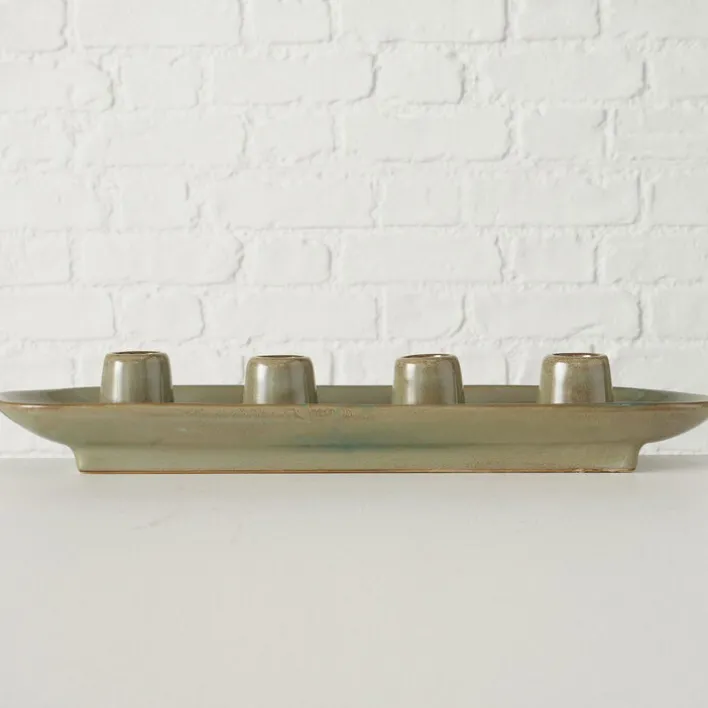 Kerzenständer PERUYA 34 cm grün