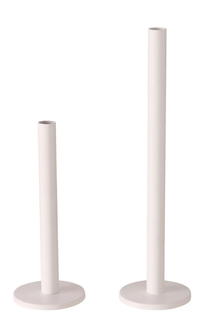 Kerzenständer Set MALKO 2-teilig weiß