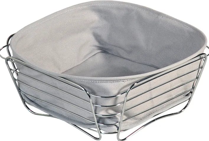 Kesper Brot- & Obstkorb Edelstahl 26 x 26 x 11 cm Grau
