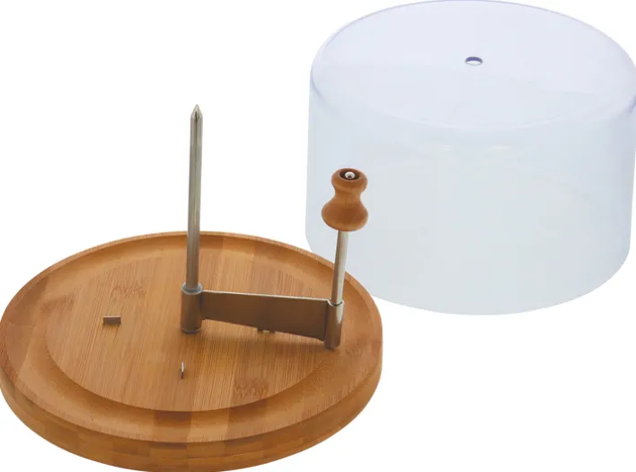 Kesper Käsehobel mit Haube Bambus/Edelstahl, 22 x 14,3 cm