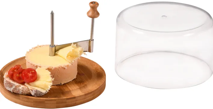 Kesper Käsehobel mit Haube Bambus/Edelstahl, 22 x 14,3 cm