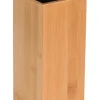 Kesper Messerblock BAMBUS Holz 10 x 10 x 23 cm Braun