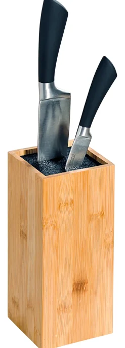 Kesper Messerblock BAMBUS Holz 10 x 10 x 23 cm Braun