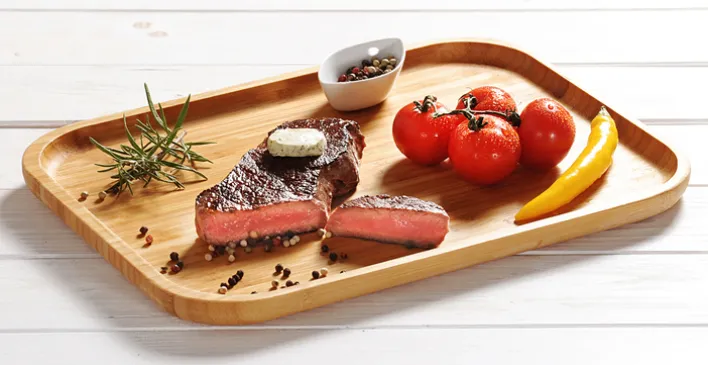 Kesper Servierplatte Bambus 37,5 x 27,5 x 2 cm