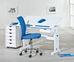 Kinder Schreibtisch JULIAN 109 x 55 cm Weiß