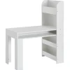 Kinder Schreibtisch mit Regal 50 x 110 cm weiß