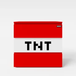 Kinder-Kommode MINECRAFT 80 cm rot/ weiß/ schwarz