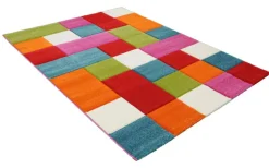 Kinderteppich DIAMOND KIDS KÄSTCHEN 120 x 170 cm mehrfarbig