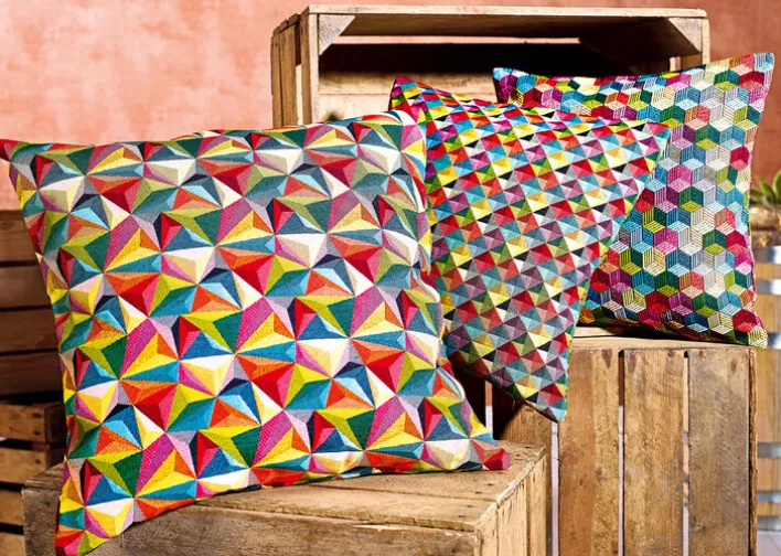 Kissenhülle DIAMANTENWELT 40 x 40 cm in Multicolor