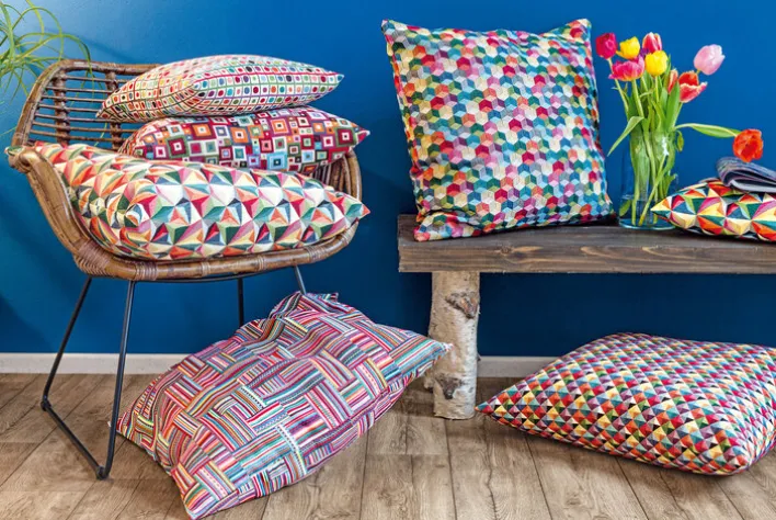 Kissenhülle GRAFIKKRAFT 50 x 50 cm in Bunt