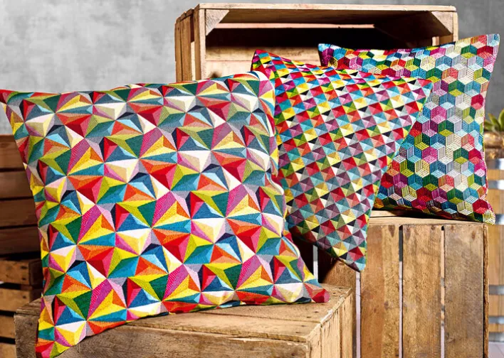 Kissenhülle WABENWELT 50 x 50 cm mehrfarbig