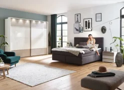 Kleiderschrank 250 x 217 x 67 cm Holznachbildung grau/weiß