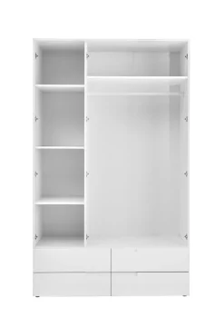 Kleiderschrank JENNA S 3-türig weiß