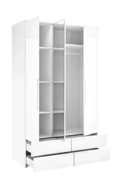 Kleiderschrank JENNA S 3-türig weiß