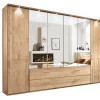 Kleiderschrank LIDO 300 x 216 cm Eiche teilmassiv