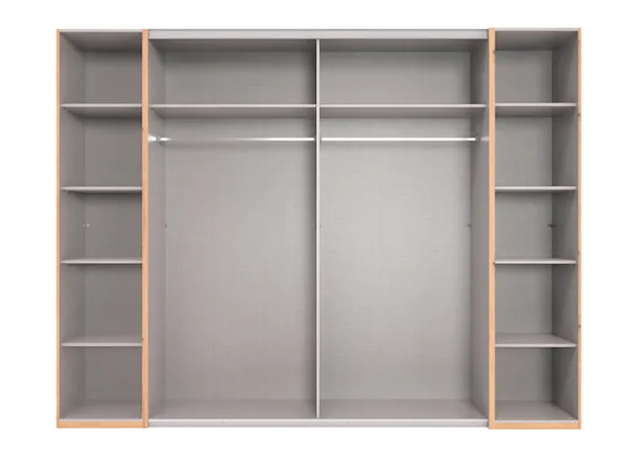 Kleiderschrank PHILADELPHIA braun/ grau