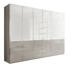 Kleiderschrank SHANGHAI 300 x 216 cm Alpinweiß