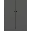 Kleiderschrank TIPI 95 x 190 x 50 cm grau