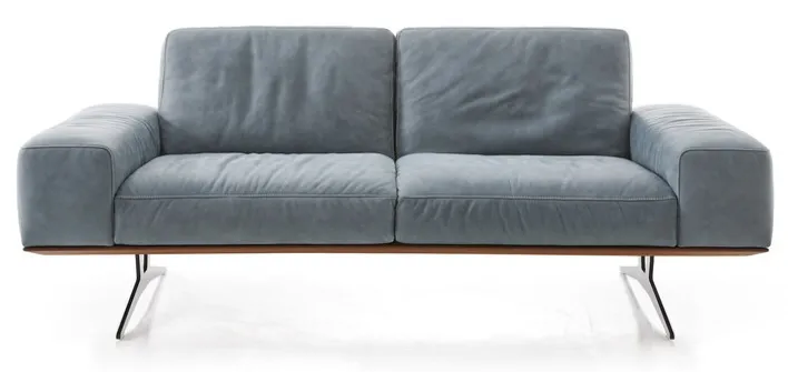KOINOR Ledersofa 2,5-Sitzer HIERO mareblau