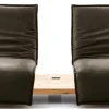 KOINOR Sofa 2-Sitzer FREE MOTION Nussbaum /dunkelbraun