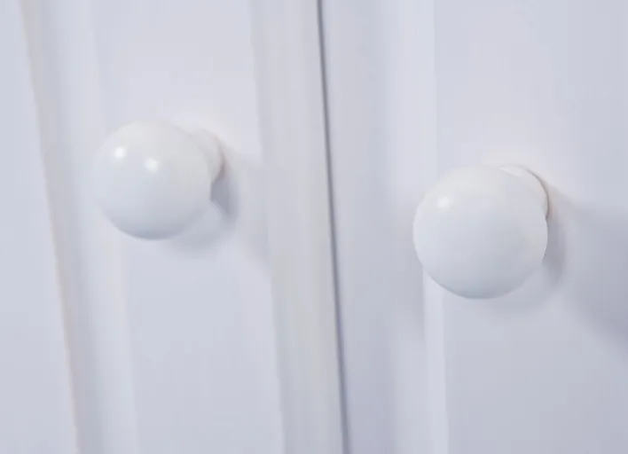 Kommode ALEXANDER 130x87x43 cm Massivholz weiß