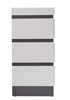 Kommode AMALIA 161x93 cm Alpinweiß/Anthrazit