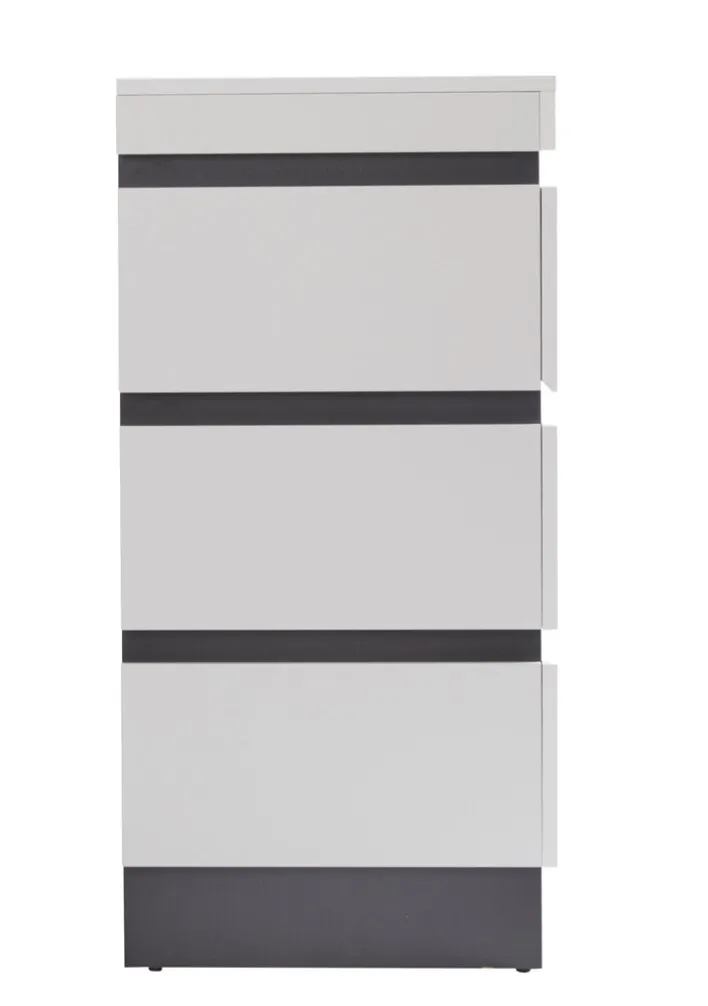 Kommode AMALIA 161x93 cm Alpinweiß/Anthrazit