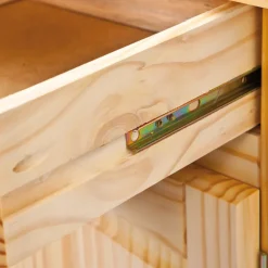 Kommode BENJAMIN 88x87x43 cm Massivholz Kiefer Natur