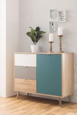 Kommode CUBA 1 mehrfarbig 103 x 87 cm