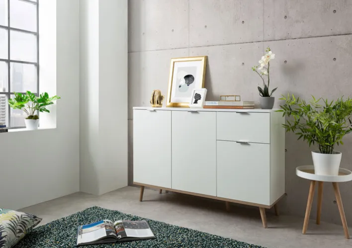 Kommode GÖTEBORG 120 x 85 cm weiß