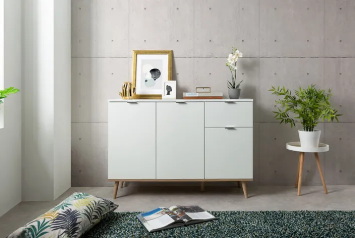 Kommode GÖTEBORG 120 x 85 cm weiß