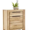 Kommode JURIA 80 x 85 cm Eiche massiv/Eiche furniert