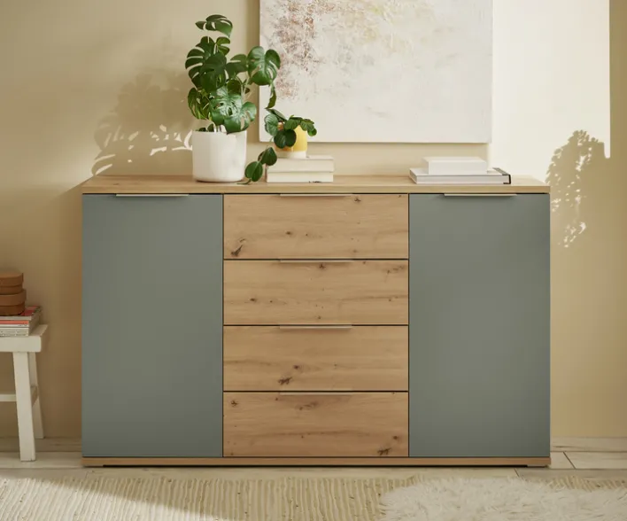 Kommode SIMADA braun/ grün