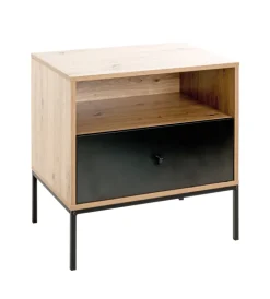 Konsole 55 x 42 cm braun/schwarz