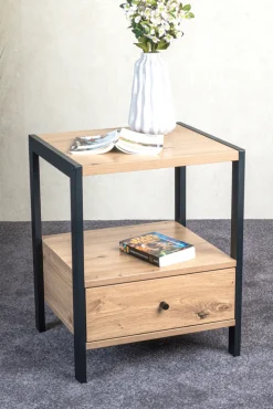 Konsole 48 x 43 cm braun/schwarz