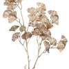 Kunstpflanze Dekozweig Gingko goldfarbig