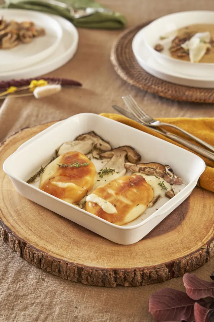 LA PORCELLANA BIANCA Auflaufform ANGHIARI 26 x 15 cm Porzellan weiß