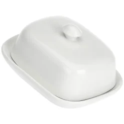 LA PORCELLANA BIANCA Butterdose TERRINE 14 cm weiß