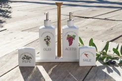 LA PORCELLANA BIANCA Ölgießer CONSERVA 15 x 6 cm Porzellan weiß