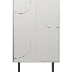 Lagerschrank CADIZ 85 x 135 cm Finish Nebelweiß