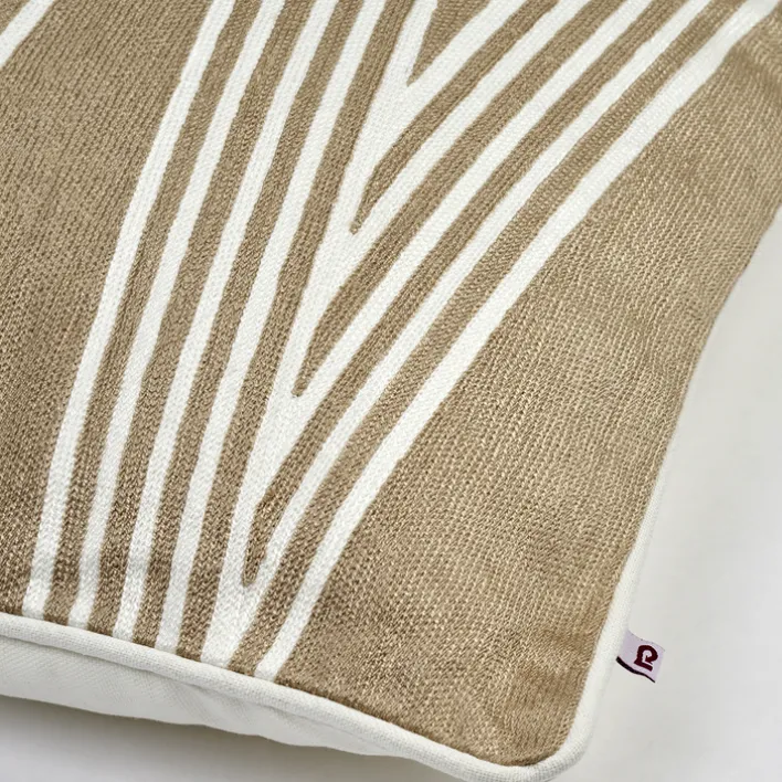 LAMBERT Dekokissen NIZZA 50 x 50 cm natur/weiß